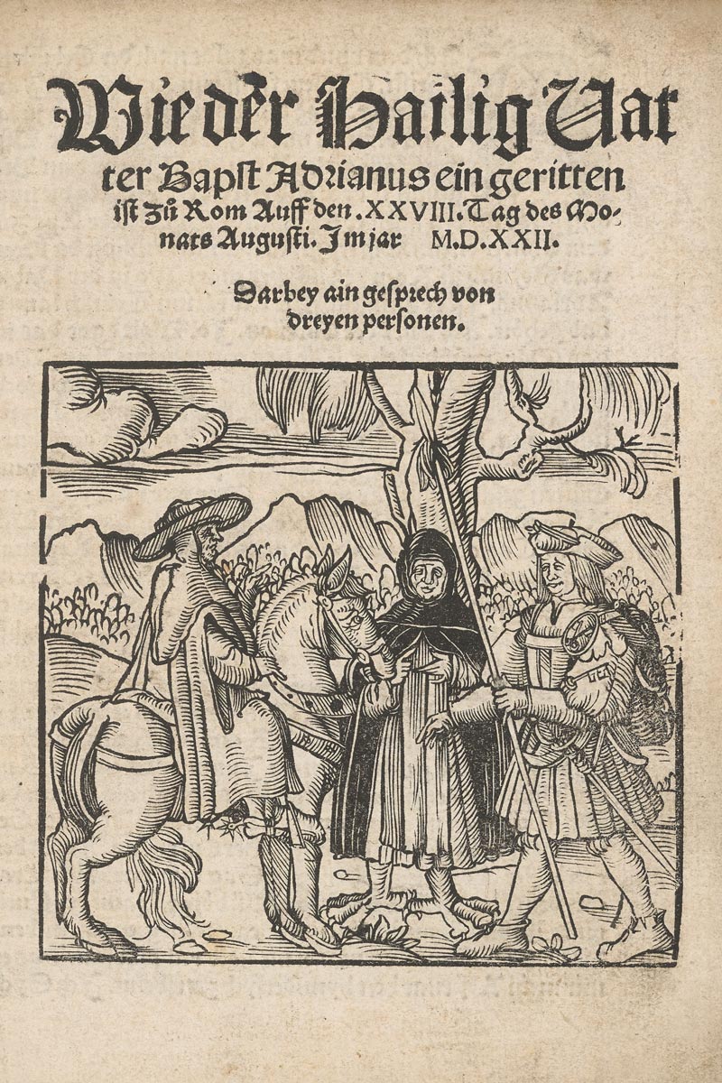 Adrian VI Satire Title Page, 1522