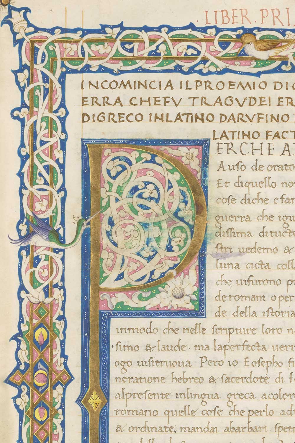 Josephus Manuscript Initial