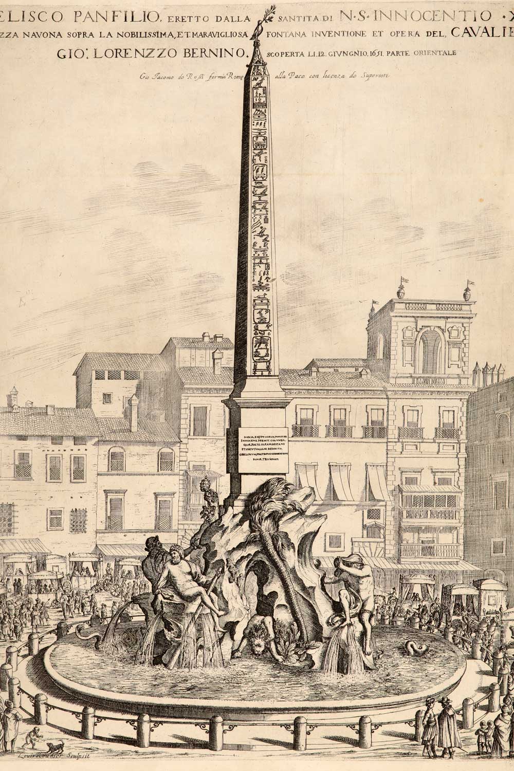 engraving of obelisk