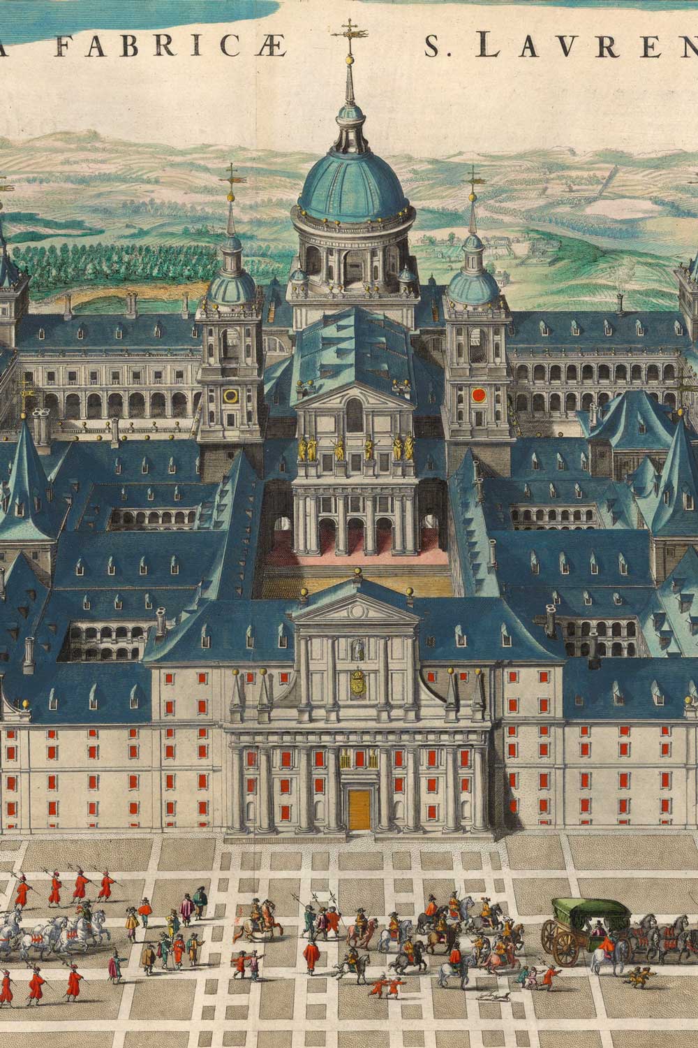 colored palace detail