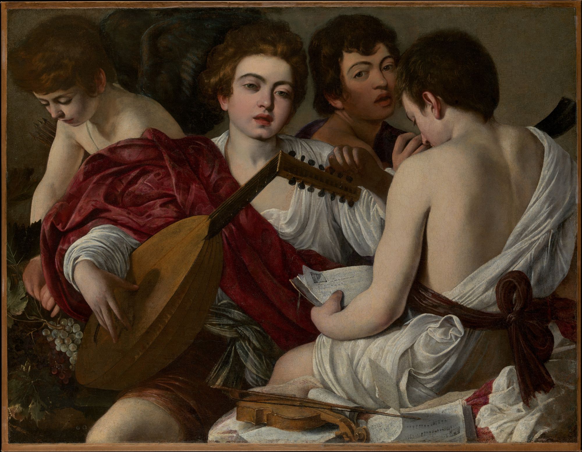 Classic painting of musicians